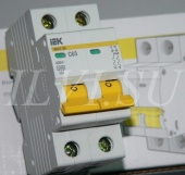 IEK Автоматический выключатель двухполюсный ВА47-29 С63