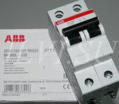 ABB Автоматический выключатель двухполюсный SH202L С32