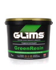 GreenResin гидроизоляция эластичная на водной основе GLIMS 7 кг
