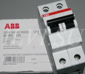 ABB Автоматический выключатель двухполюсный SH202L С25