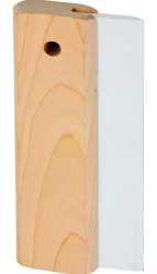 Шпатель для затирки Biber 250 мм резиновый с деревянной ручкой 35242