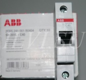 ABB Автоматический выключатель однополюсный SH201L С40