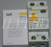 IEK Автоматический выключатель дифференциального тока АВДТ 32 C16