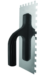 Гладилка зубчатая Biber 270х130 мм зуб 6 мм с пластиковой ручкой 35313