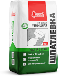 Шпаклевка гипсовая Старатели Финишная белая 20 кг