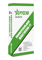Шпаклевка цементная Русеан ТТ фасадная серая 20 кг