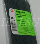 Стяжки кабельные нейлоновые 250х4 Черные (100шт)