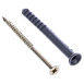 Дюбель-гвоздь 6х60 мм Потайной бортик полипропилен (200 шт)